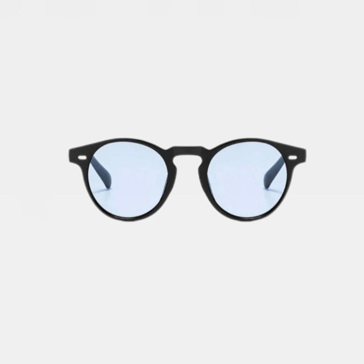 Solbrille med blåt glas